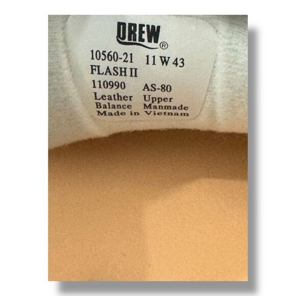 Drew Flash II V 14565 Athletic Sneaker White Leather Activewear Women’s Size 11 - Picture 7 of 10